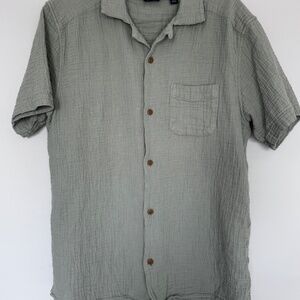 Men's Lands End Gauze Camp shirt